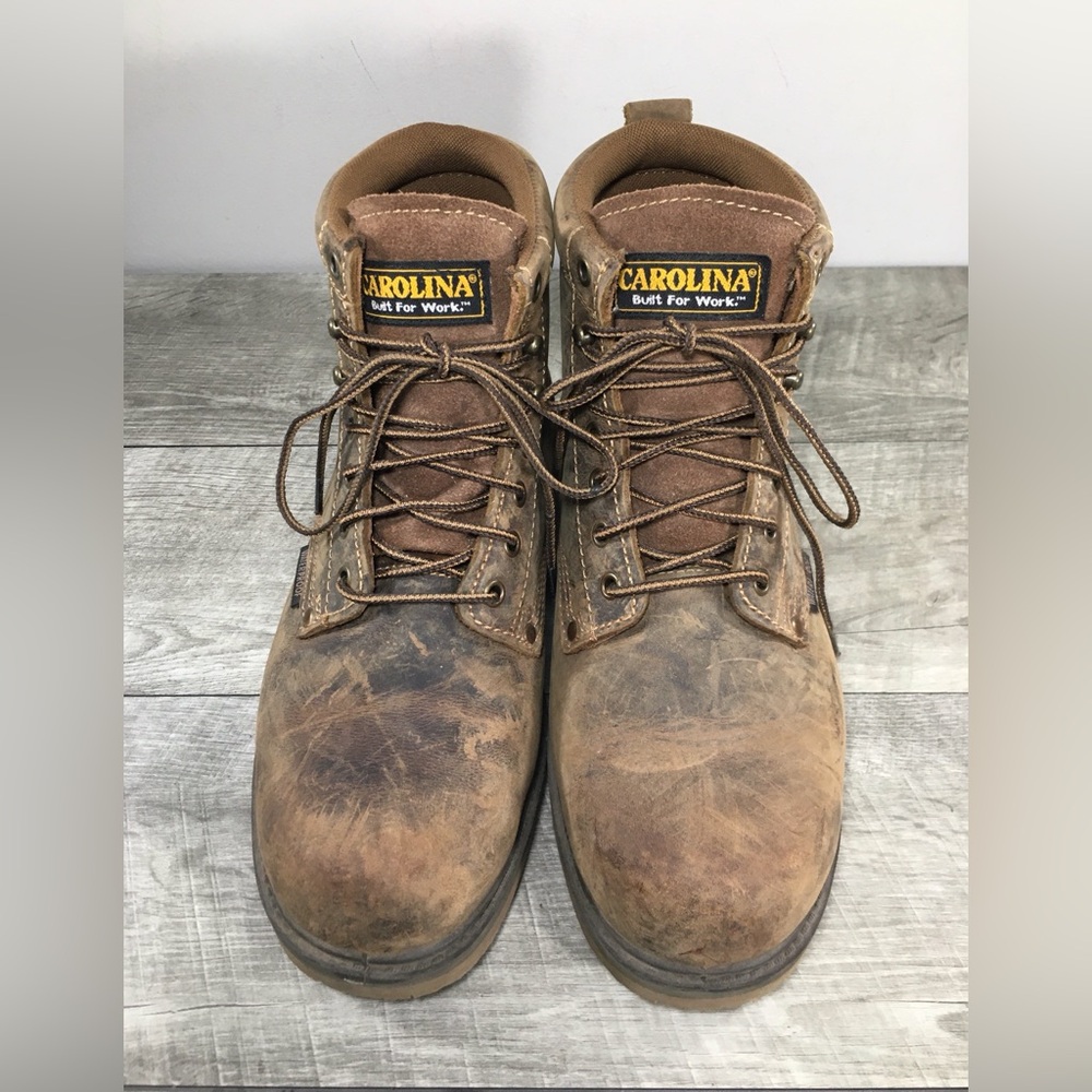 Carolina CA3044 Soft Toe Waterproof Scubaliber EH Leather Mens Work Boots Size 9 - Picture 4 of 11